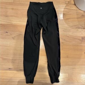 lululemon athletica Black and gray Track Pants